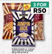Diddle Daddle Or Jumpin Jack Popcorn Assorted-For 3 x 90g/100g/150g