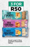 Food Lover's Rice Crackers Assorted-For 3 x 100g