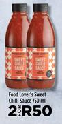 Food Lover's Sweet Chilli Sauce-For 2 x 750ml