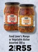 Food Lover's Mango Or Vegetable Atchar Assorted-For 2 x 380g