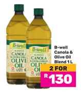 B-Well Canola & Olive Oil Blend-For 2 x 1L