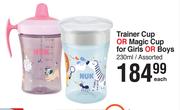 Nuk Trainer Cup Or Magic Cup For Girls Or Boys Assorted-230ml Each