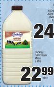 Crickley Full Cream Mass-2 Litre Each