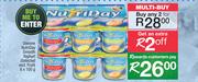 Danone NutriDay Smooth Yoghurt (Selected Excl. Fruit)-2x6x100g