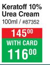 Bionike Proxera Keratoff 10% Urea Cream-100ml