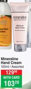 Mineraline Hand Cream Assorted-100ml