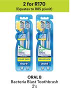 Oral-B Bacteria Blast Toothbrush-For 2 x 2's