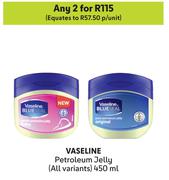 Vaseline Petroleum Jelly (All Variants)-For 2 x 450ml
