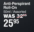 Dove Men + Care Anti Perspirant Roll On Assorted-50ml