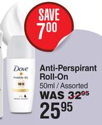 Dove Anti Perspirant Roll On Assorted-50ml 