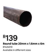 Round Tube 20 mm x 1.6 mm x 6 m