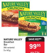 Nature Valley Breakfast Bar 5 x 42g-For Any 2