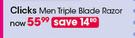 Clicks Men Triple Blade Razor-Per Kit