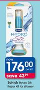Schick Hydro Silk Razor Kit For Women-Per Kit