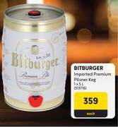 Bitburger Imported Premium Pilsner Keg-5L Each