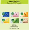 Dettol Hygiene Soap (All Variants)-For Any 6 x 175g