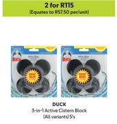 Duck 3 In 1 Active Cistern Block (All Variants)-For 2 x 5's