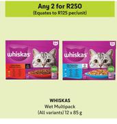 Whiskas Wet Multipack (All Variants)-For Any 2 x 12 x 85g