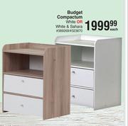 Budget Compactum White Or White & Sahara-Each