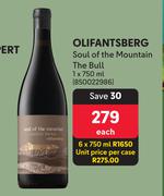 Olifantsberg Soul Of The Mountain The Bull-750ml Each