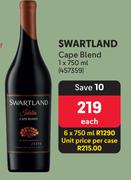 Swartland Cape Blend-750ml Each