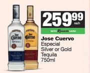 Jose Cuervo Especial Silver Or Gold Tequila-750ml Each