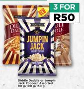 Diddle Daddle Or Jumpin Jack Popcorn Assorted-For 3 x 90g/100g/150g