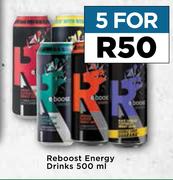 Reboost Energy Drinks-For 5 x 500ml
