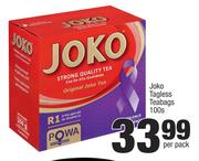 Joko Tagless Teabags-100's Per Pack