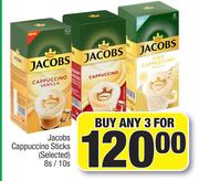 Jacobs Cappuccino Sticks (Selected)-For Any 3 x 8's/ 10's Pack