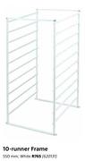 Storm 10 Runner Frame 550mm White
