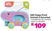 ABC Happy Push Anomals 3 Assorte