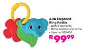 ABC Elephant Ring Rattle