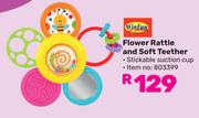 Winfun Flower Rattle And Soft Teether