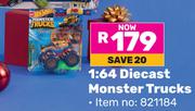 Hot Wheels 1:64 Diecast Monster Trucks (821184)