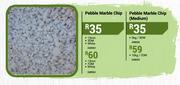 3DM 13mm White Pebble Marble Chip