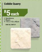 Cobble Quarry Sandstone Raven 110 x 110 x 40cm-Each
