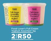 Food Lover's Full Cream Yoghurt Assorted-For 2 x 1kg