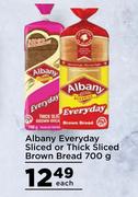 Albany Everyday Sliced Or Thick Sliced Brown Bread-700g Each