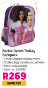Barbie Denim Trolley Backpack