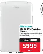 Hisense 12000 BTU Portable Aircon AP-12HW4RNXS00