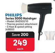 Philips Series 3000 Hairdryer BHD302/10