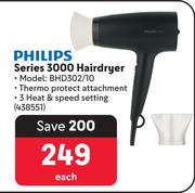 Philips Series 3000 Hairdryer BHD302/10