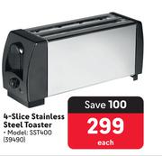 4 Slice Stainless Steel Toaster SST400