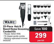 Wahl 23-Piece Hair & Beard Home Grooming Corded Kit 9243 7916-Per Kit