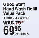 Good Stuff Hand Wash Refill Value Pack Assorted-1L Per Pack