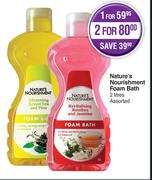 Nature's Nourishment Foam Bath Assorted-2L