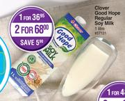 Clover Good Hope Regular Soy Milk-For 2 x 1L