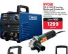 Ryobi 120A/650W Inverter Welder & Grinder Kit KIT-449-Per Kit