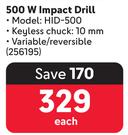 Ryobi 500W Impact Drill HID-500-Each